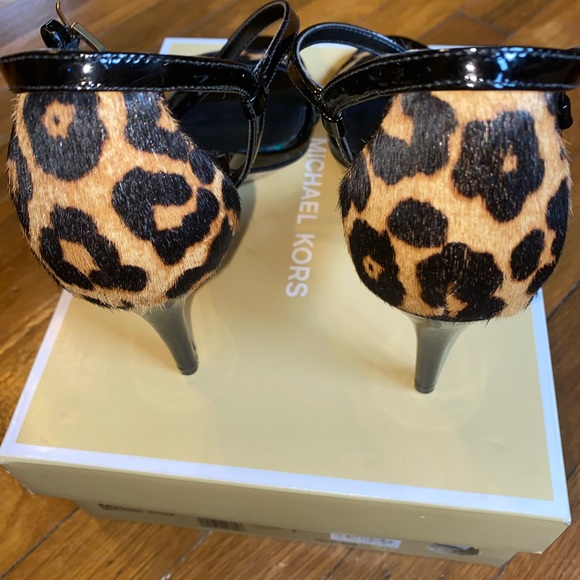 Leopard print patent leather mid print haircalf - Picture 4 of 7